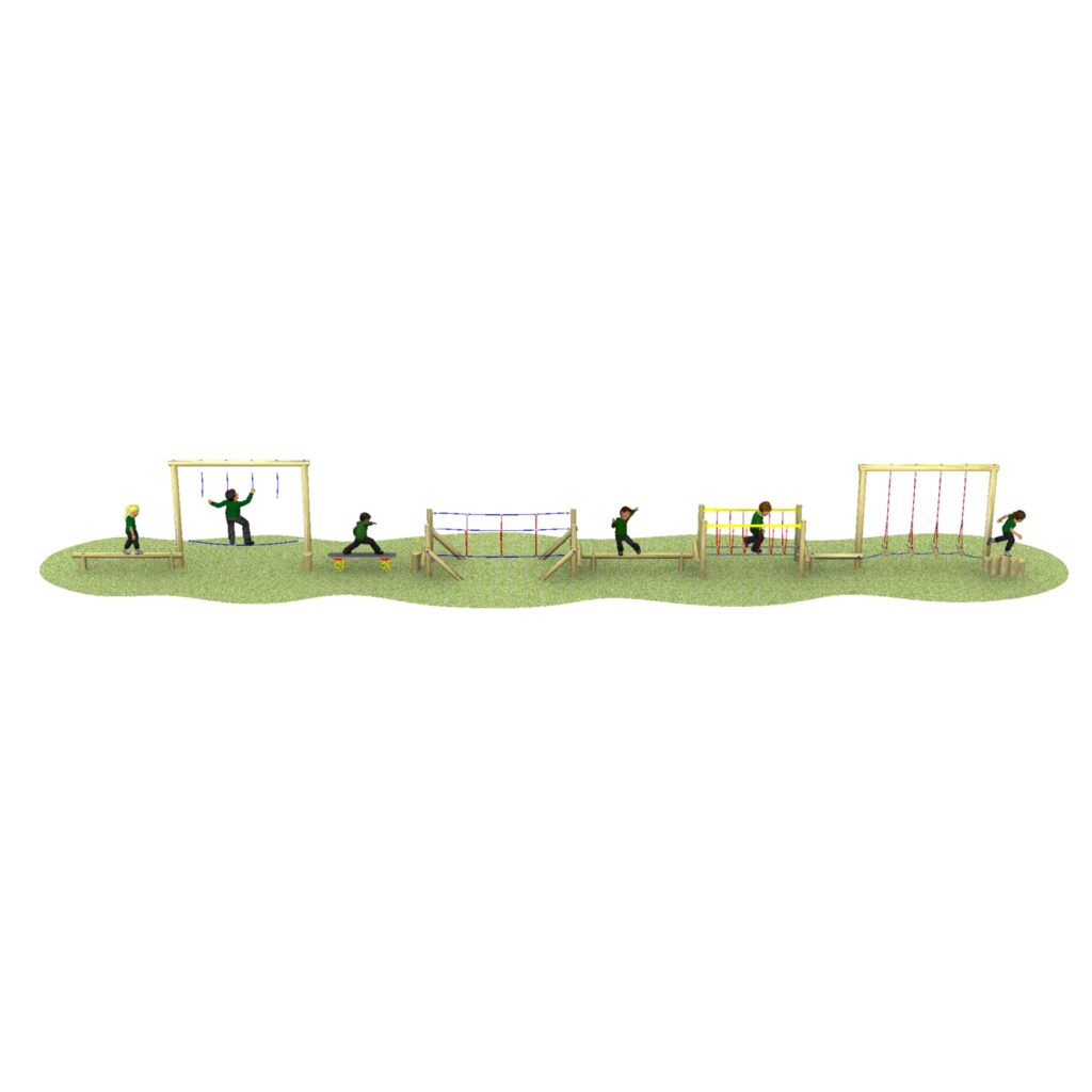 Updated MU trail with grass and children