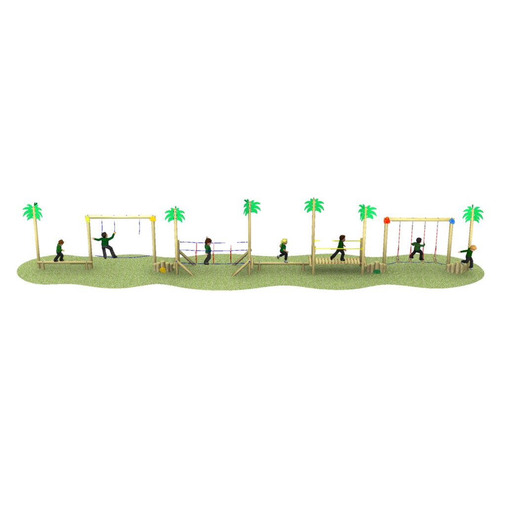 Updated Omicron trail with grass and children
