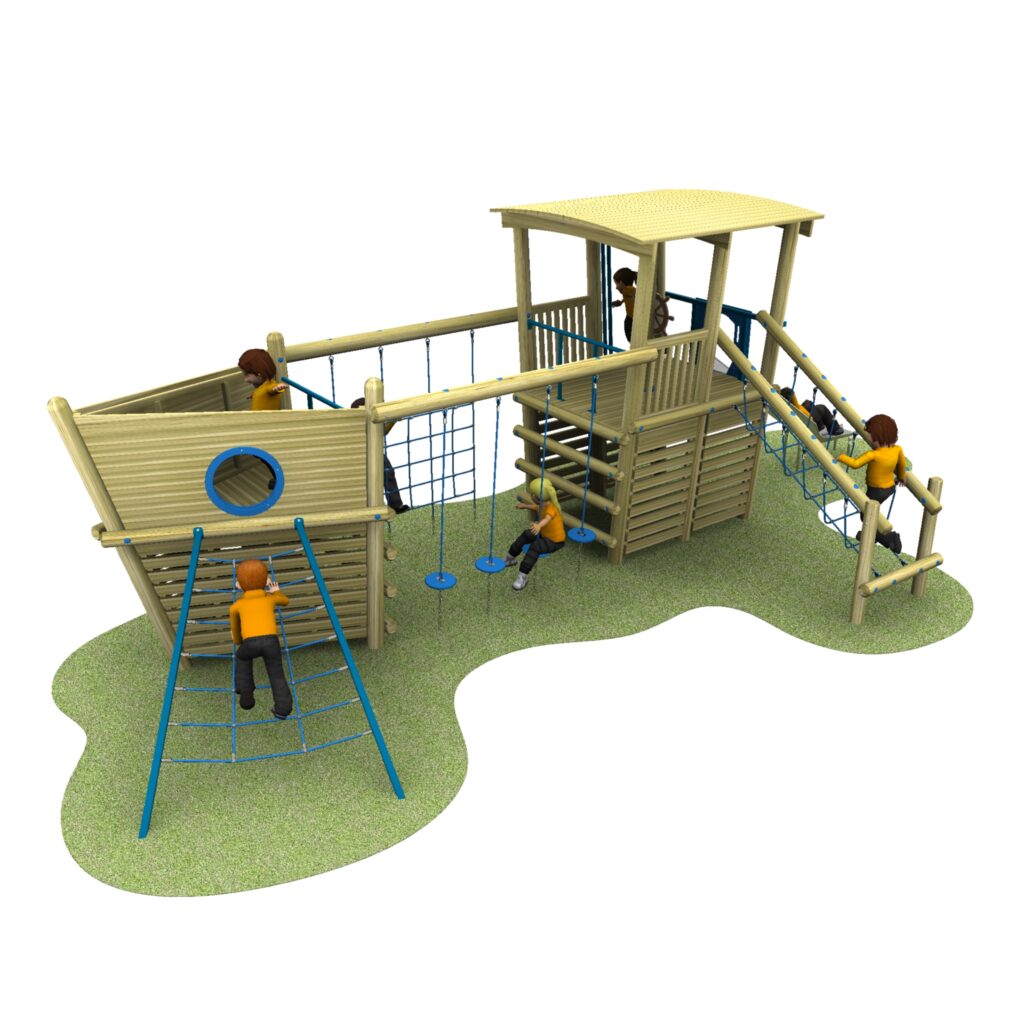 steel slide pinta with children