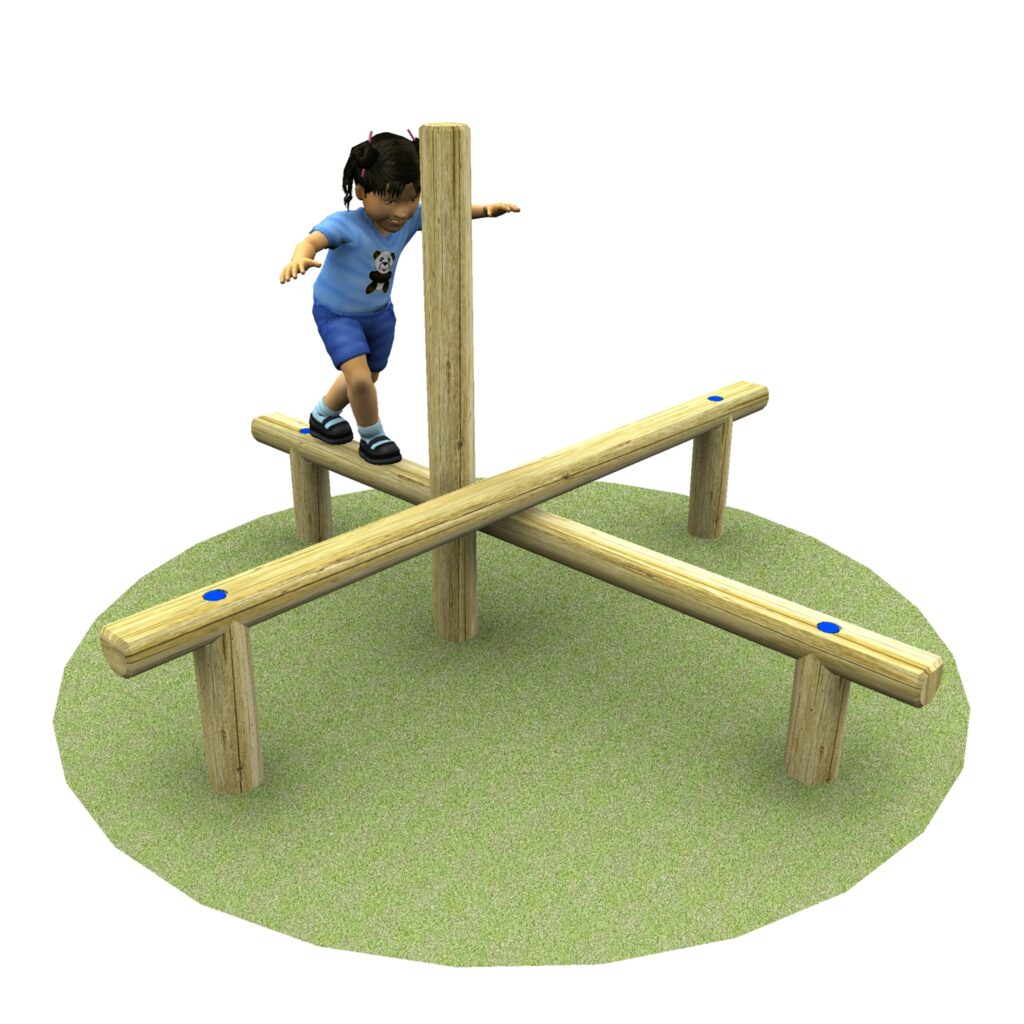 Mini Balance Crossing with child using