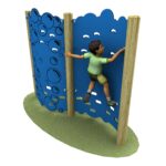 Curved Bubble Traverse Wall with child crossing