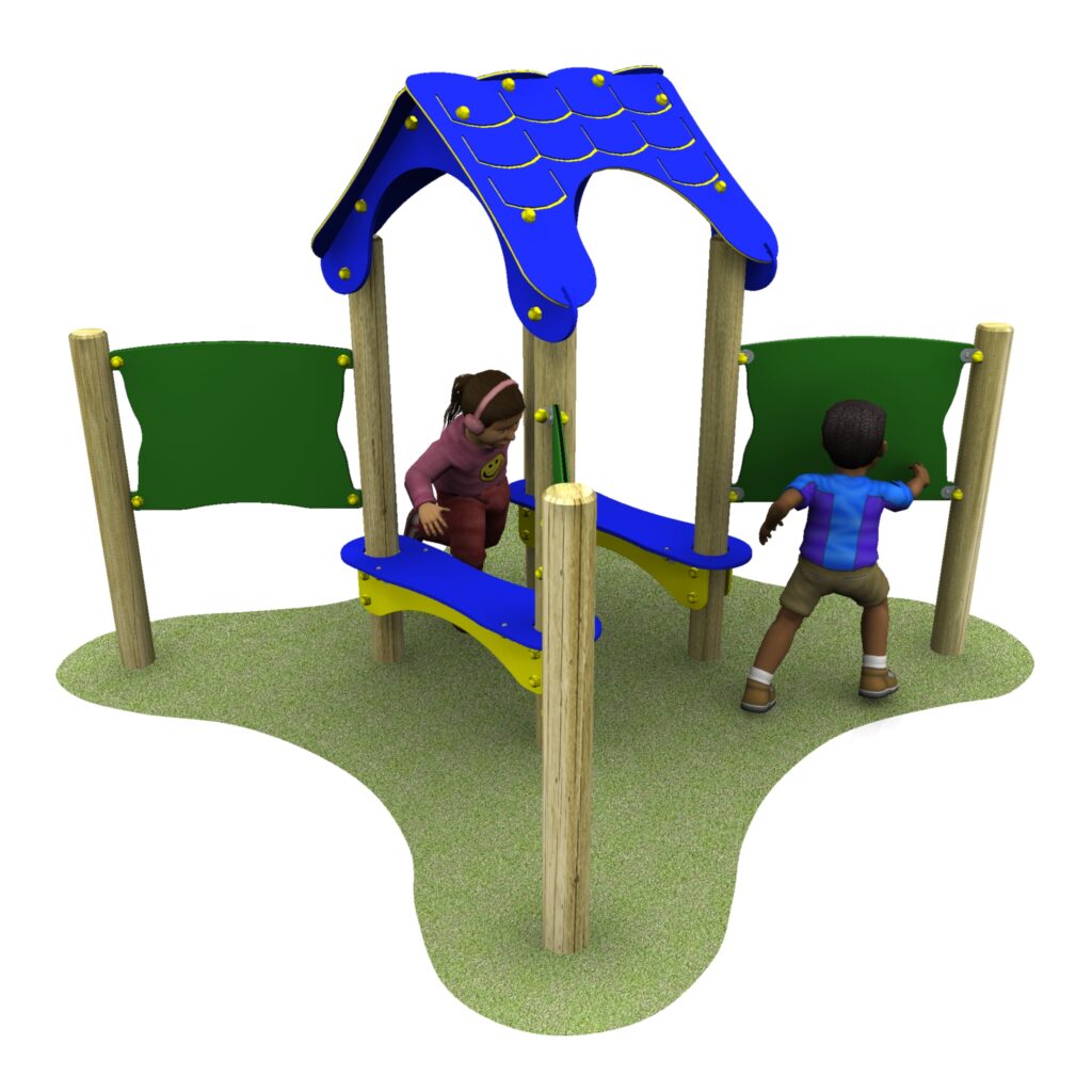 fun house with children using