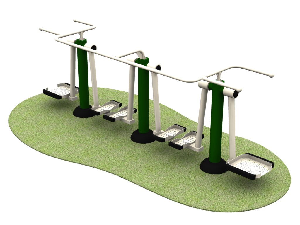 Children's steel green and grey Cardio Combi on Grass