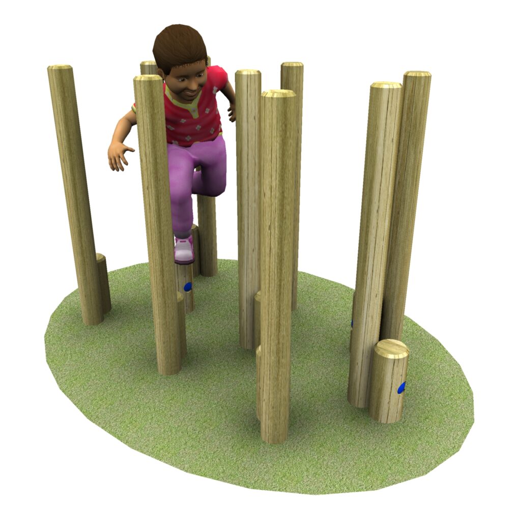 Log Forest with child crossing
