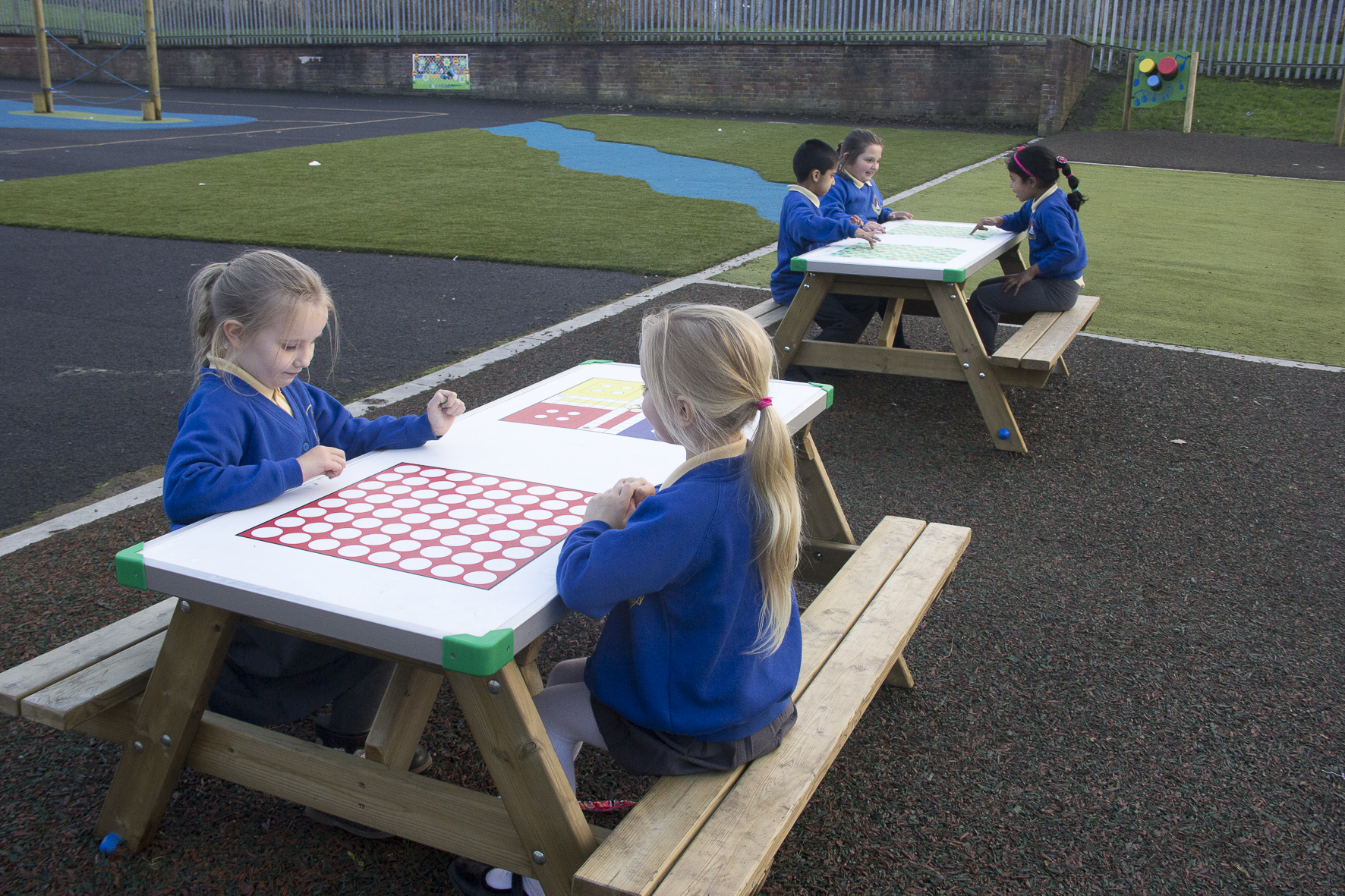St mary and St Josephs Ludo and 4 in a row gameboard table