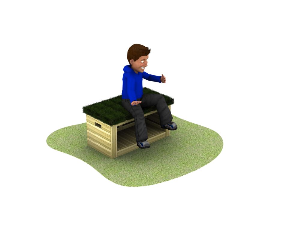 grass topped seat