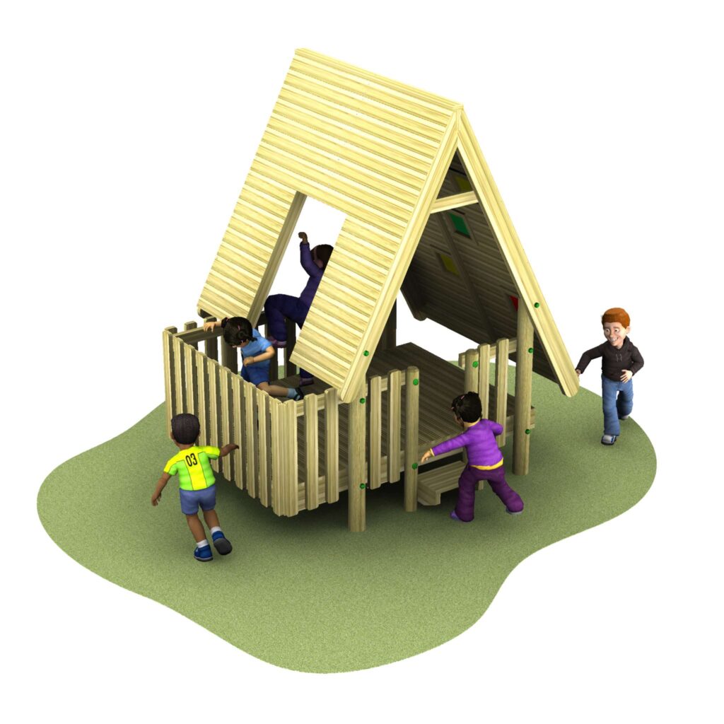 UPDATED - the lodge with grass and children