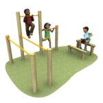 Multi gym 4 with grass and children