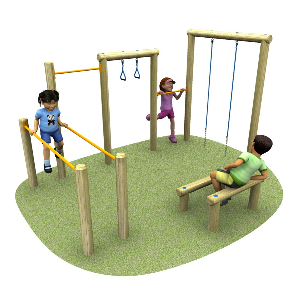 Multi gym 5 with grass and children