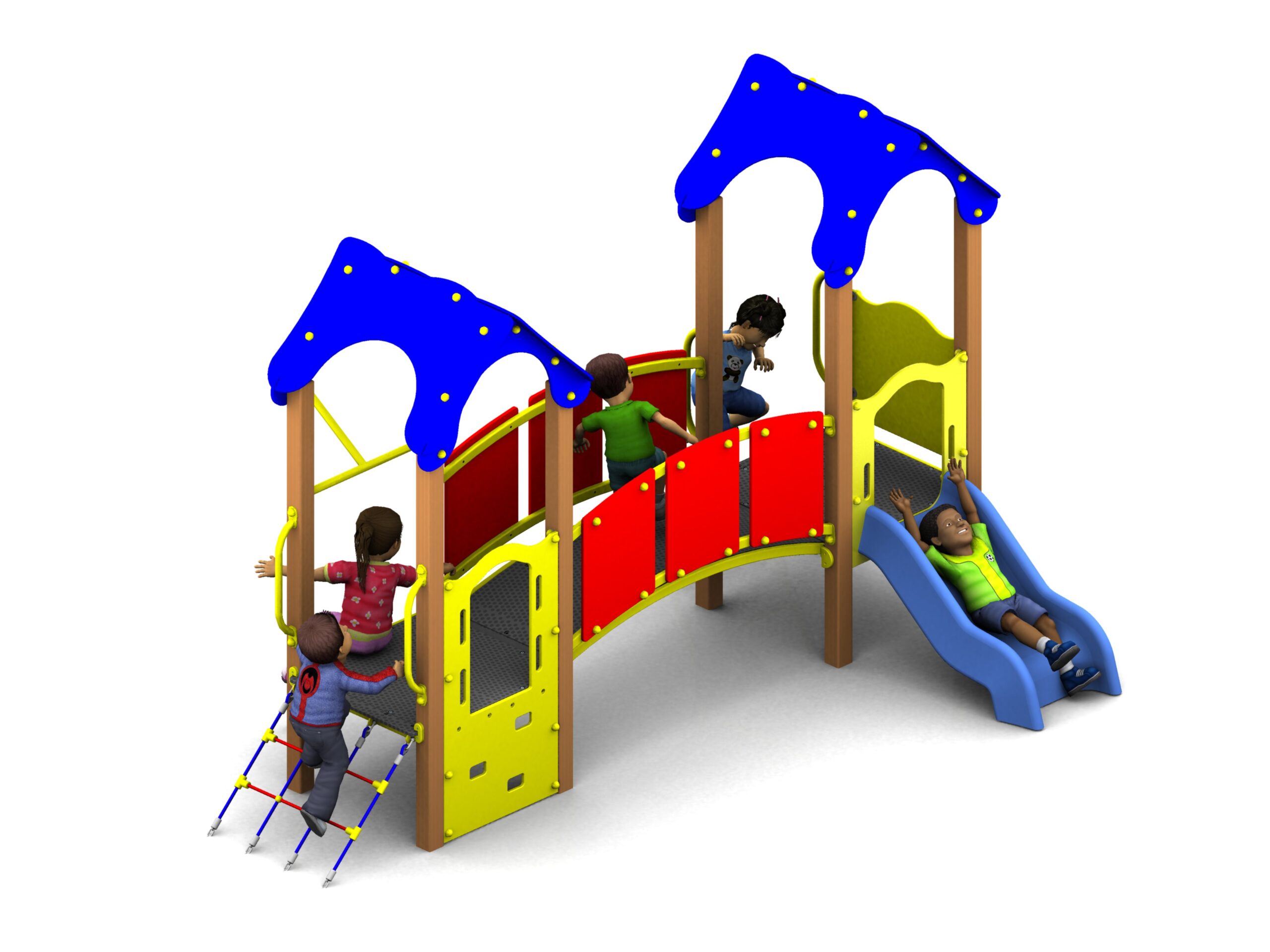 Rodeo Tower 600mm with Poly Slide - Playtime By Fawns