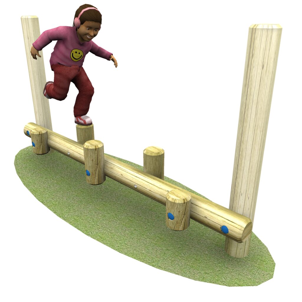 link weaver crossing with child and grass
