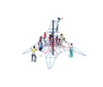 4m activity net with an array of children climbing and using
