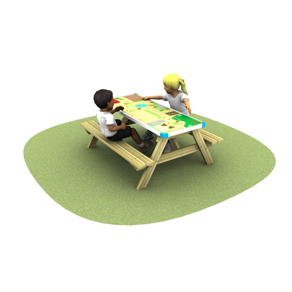 gameboard Farm table with grass and children