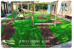Almeley Primary School – trim trail playground ideas that build balance, coordination and core strength through movement.